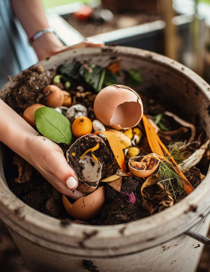 Photo d'un compost
